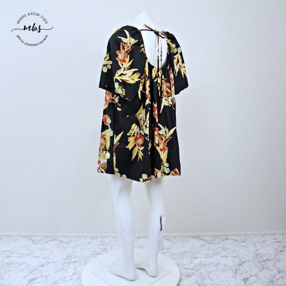 Free People Jodie Floral Printed Tunic Oversized Mini Dress Multicolors Women XS - Picture 5 of 13
